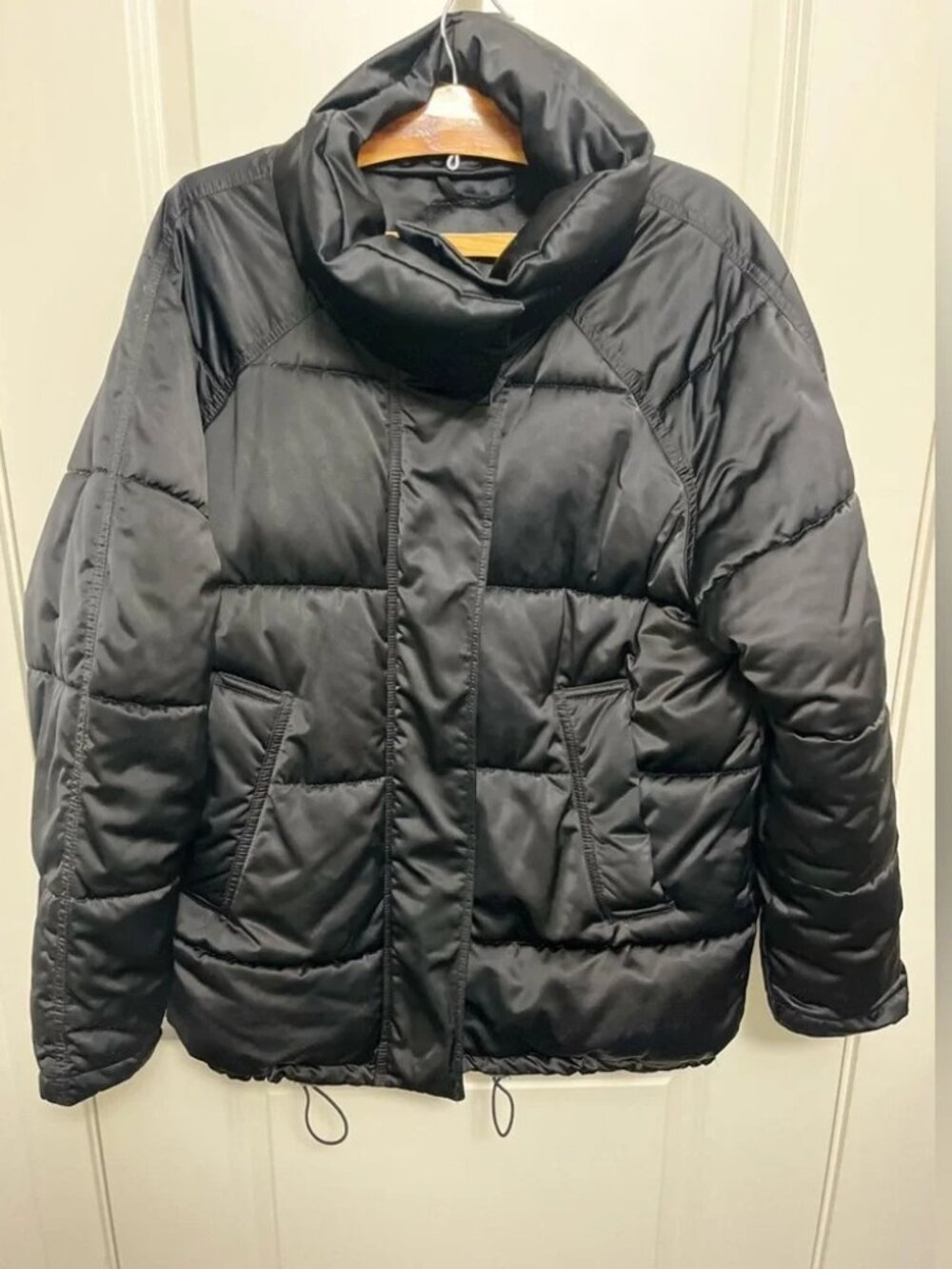 Oversized Women's MONKI black jacket in size M